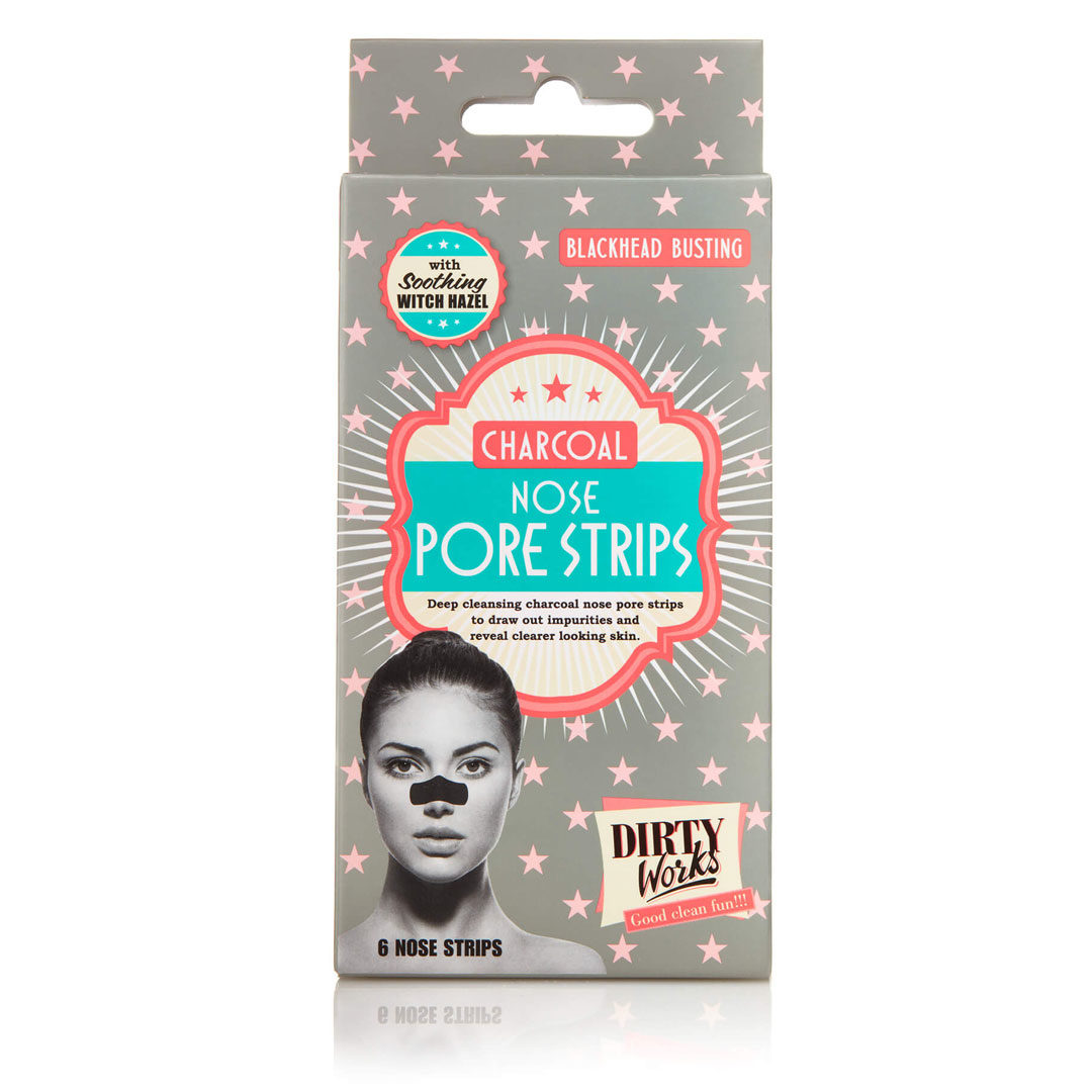 Τα Charcoal Nose Pore Strips της εταιρείας Dirty Works είναι ταινίες με άνθρακα για βαθύ καθαρισμό των πόρων στην περιοχή της μύτης!