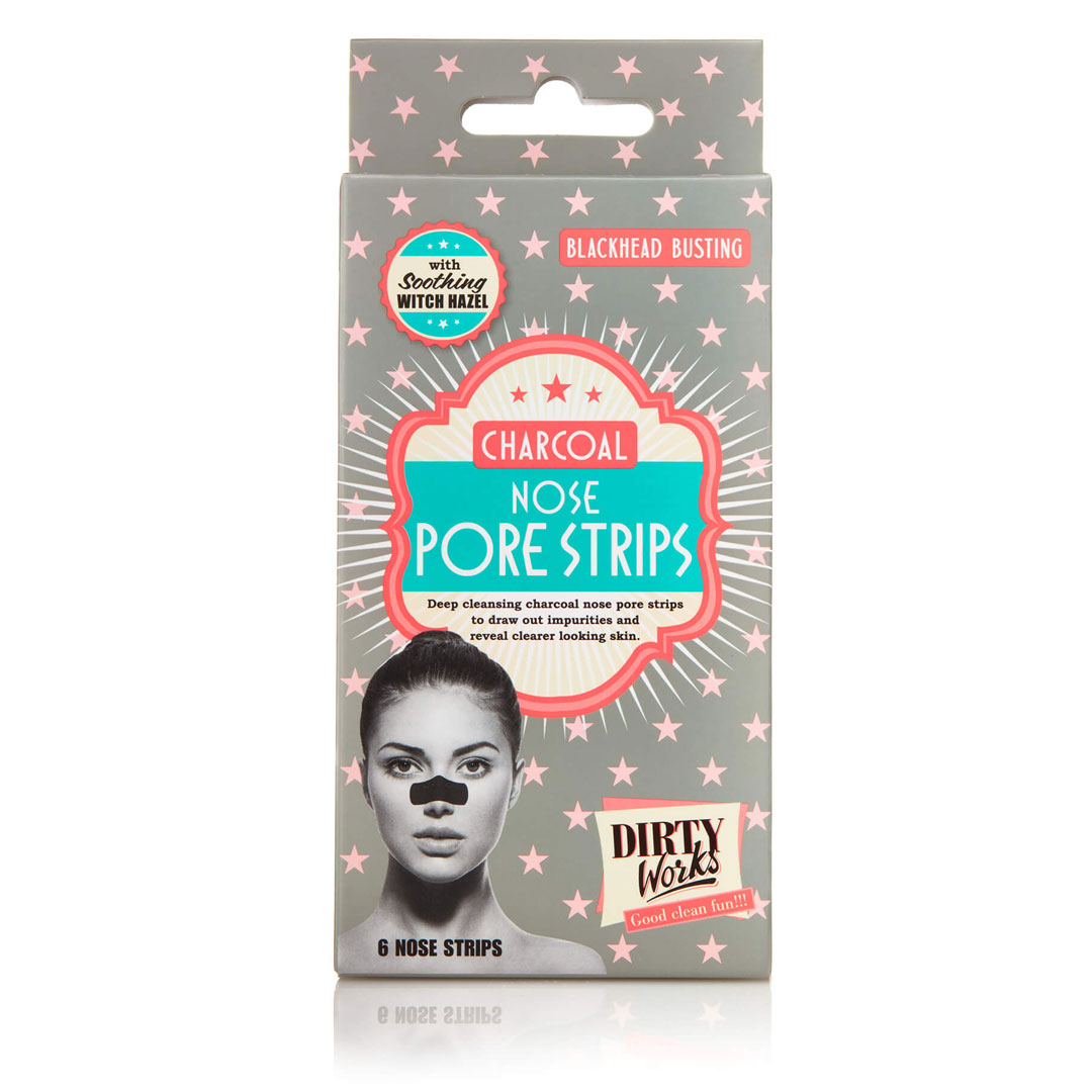 Τα Charcoal Nose Pore Strips της εταιρείας Dirty Works είναι ταινίες με άνθρακα για βαθύ καθαρισμό των πόρων στην περιοχή της μύτης!